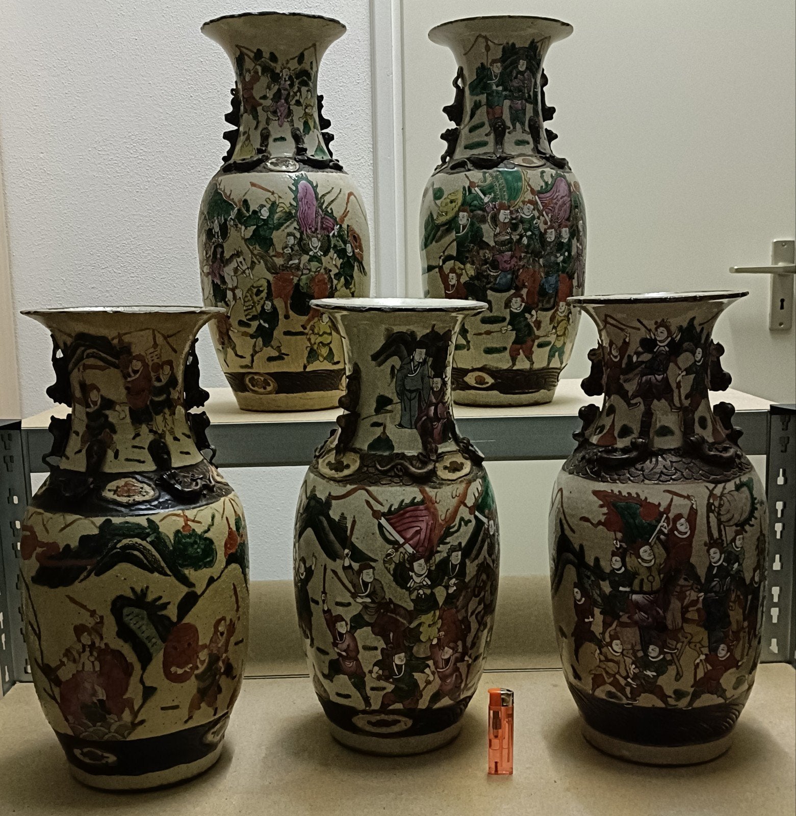 5 antieke Chinese vazen Chinees China, Ophalen of Verzenden
