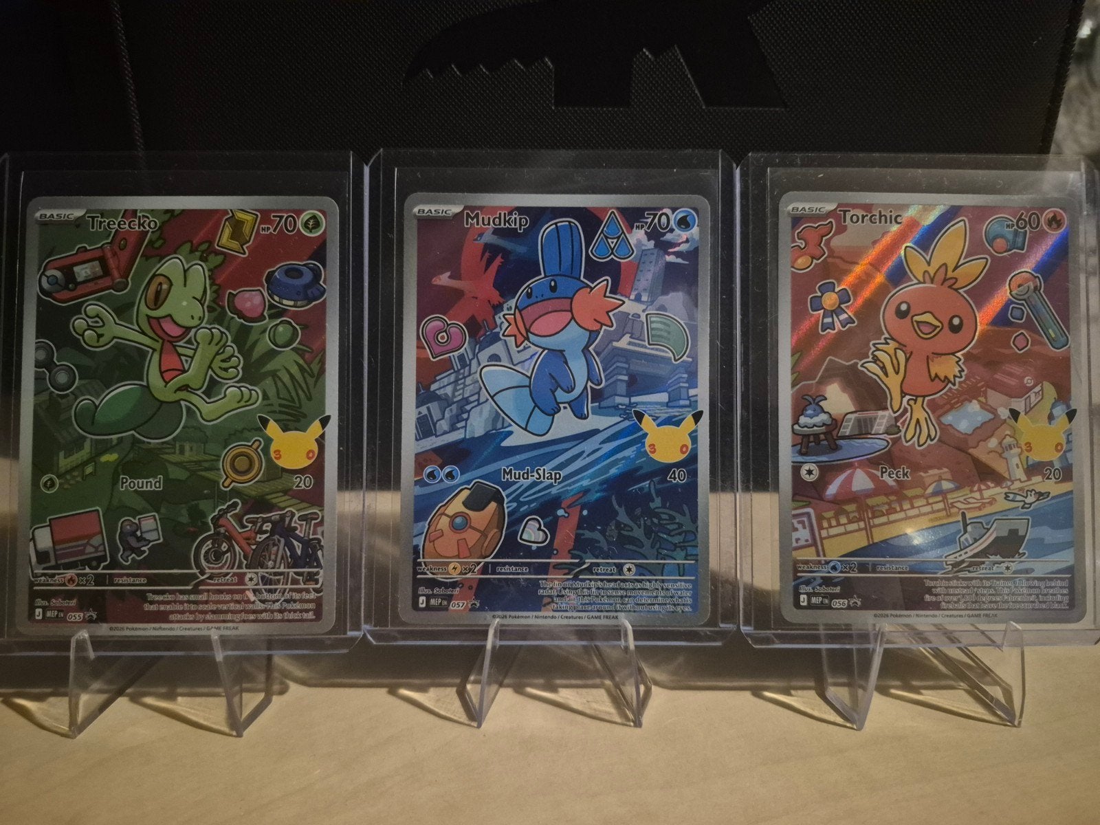 Pokémon First Partner Pack Kanto: Treecko, Mudkip, Torchic, Ophalen of Verzenden, Zo goed als nieuw, Meerdere kaarten, Foil