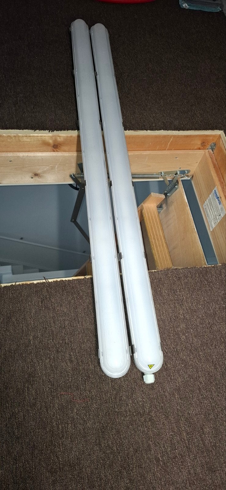 2x LED TL Armatuur Waterdicht - Ideaal voor Garage/Schuur, Wit, Overige merken, Waterbestendig, Kunststof