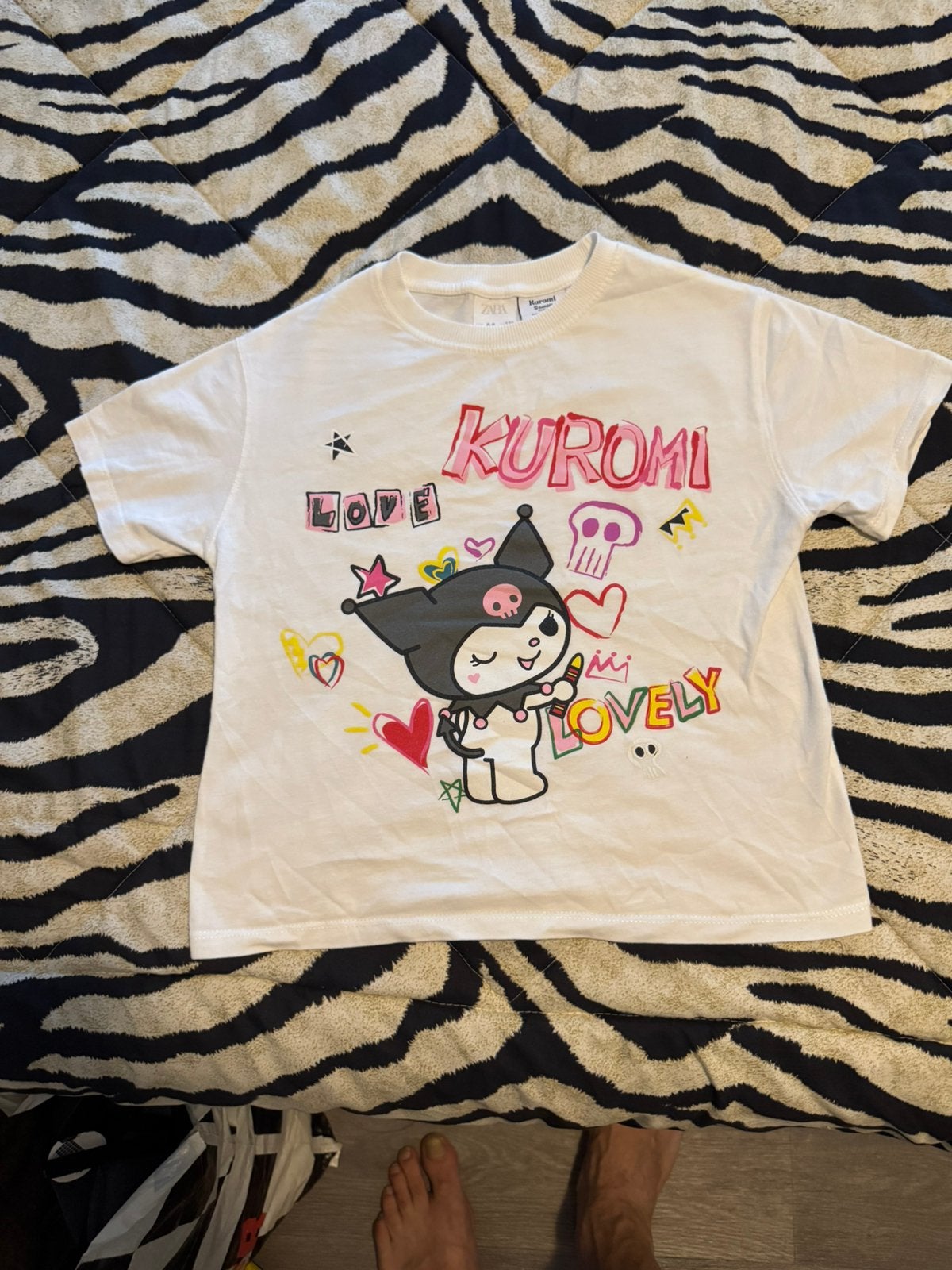 Kuromi t shirt kids, Ophalen of Verzenden, Zo goed als nieuw, Korte mouw