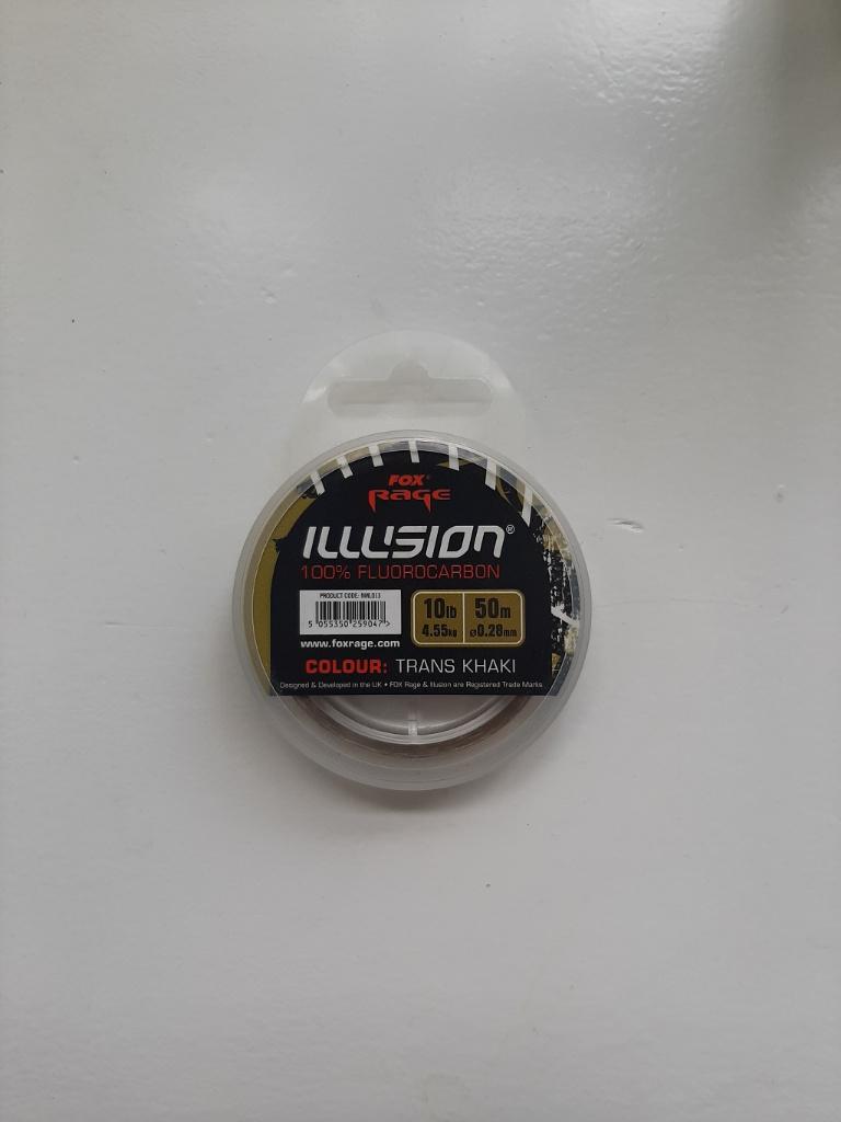 Fox Rage, Illusion Trans Khaki 0.28mm, Watersport en Boten, Hengelsport | Roofvissen, Verzenden, Nieuw, Overige typen