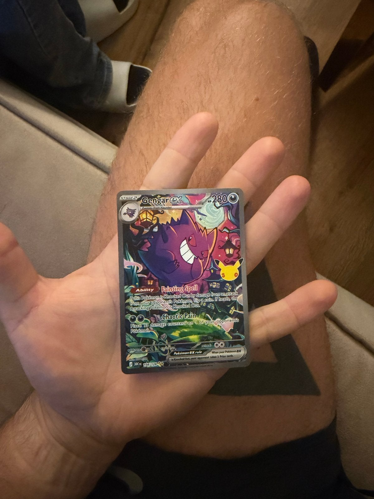 Gengar VMAX Alt Art Fusion Strike Pokémon Kaart, Ophalen of Verzenden, Zo goed als nieuw, Losse kaart