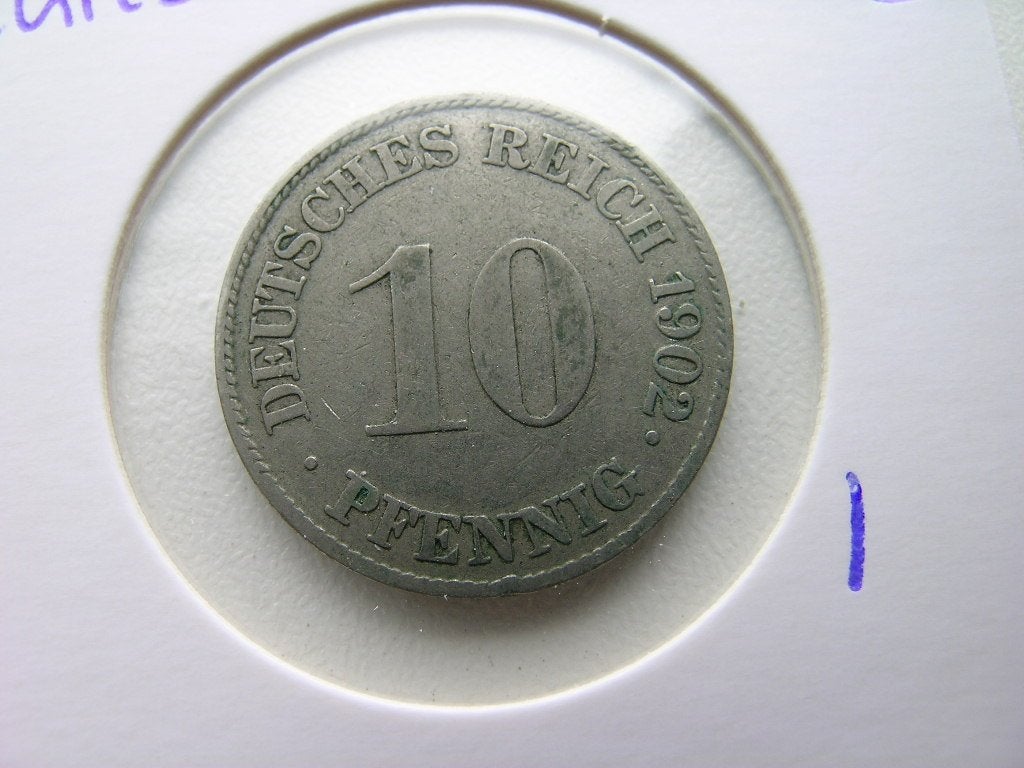 10 Pfennig 1902 J Duitsland, Ophalen of Verzenden, Duitsland, Losse munt