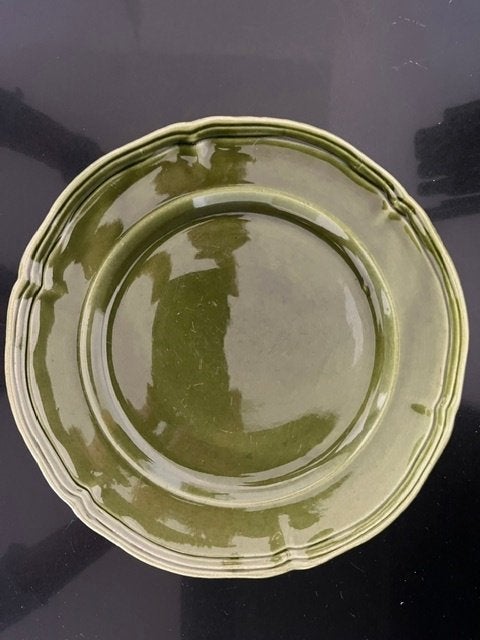 GEZOCHT: Groen servies Niderviller, Gebruikt, Ophalen of Verzenden, Bord(en), Overige stijlen