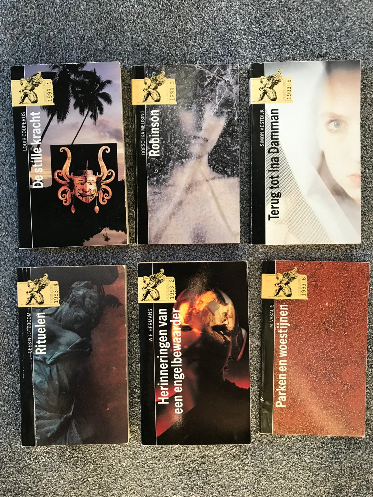 6 literaire boeken uit de serie ‘De grote lijsters’ te koop, Ophalen of Verzenden