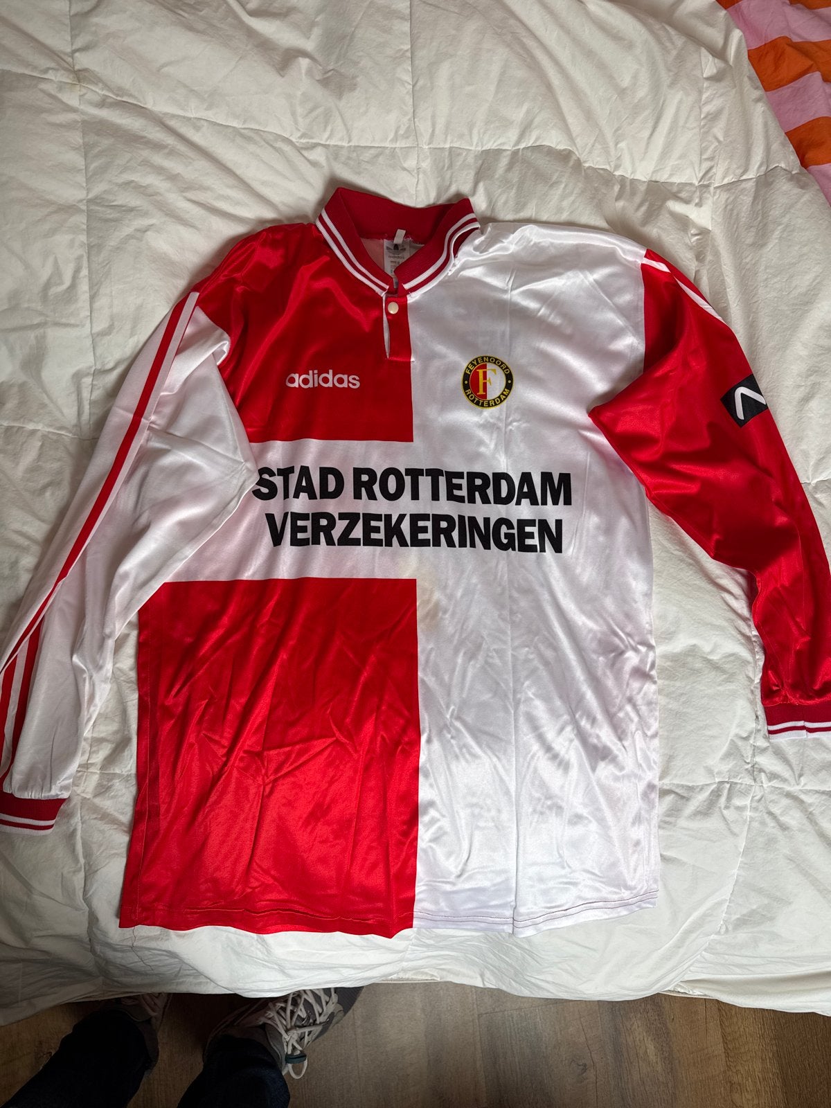 Vintage Feyenoord shirt 1995-1996 - Maat XXL - matchworn?, Ophalen of Verzenden, Gebruikt, Feyenoord, Shirt