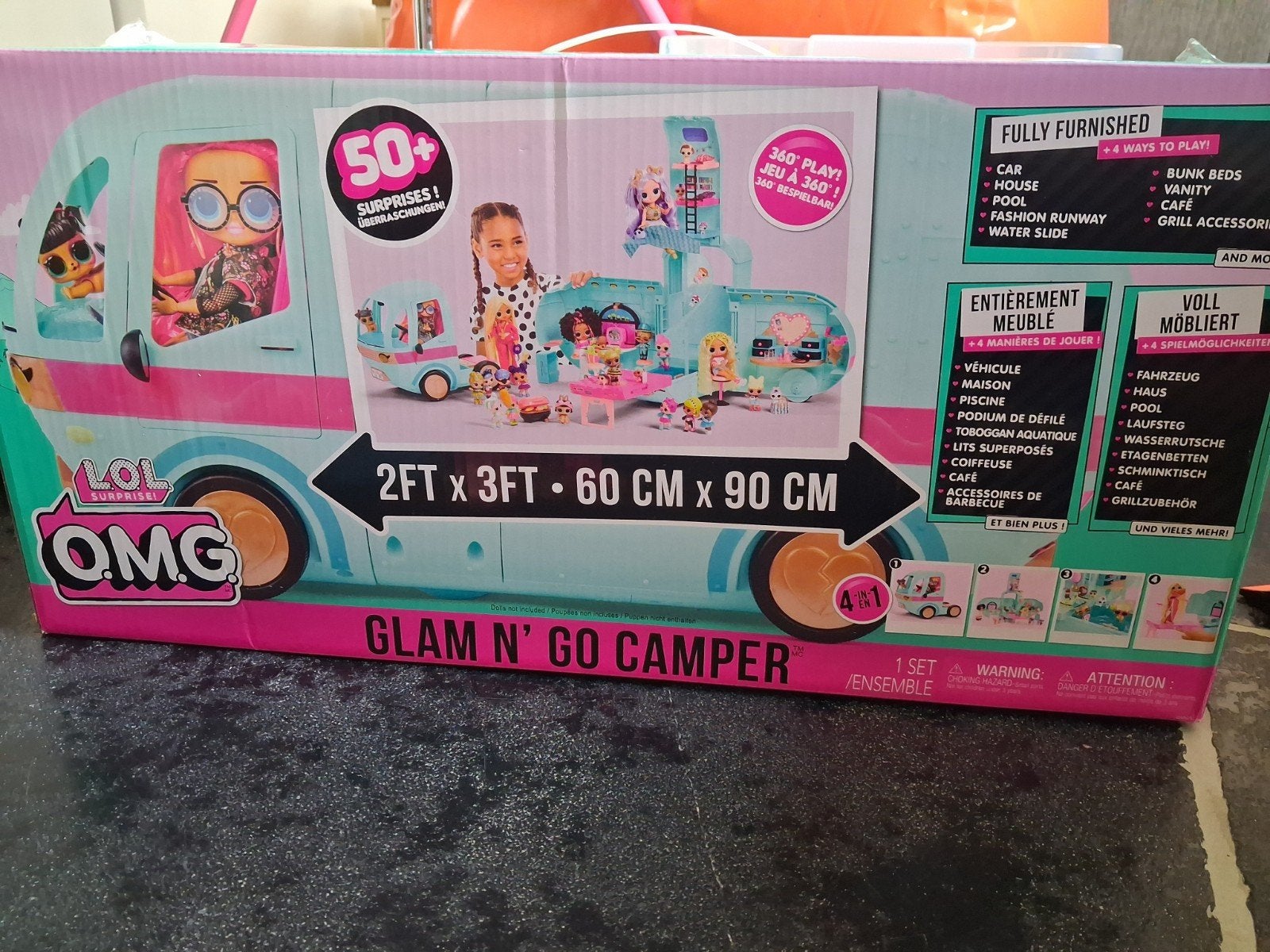 L.O.L. Surprise! OMG Glam N' Go Camper Speelset, Ophalen, Zo goed als nieuw