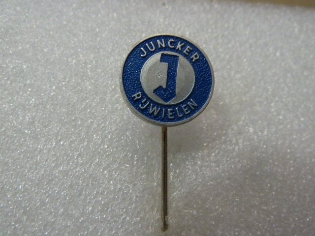 Vintage Juncker Rijwielen Speldje/Pin, Ophalen of Verzenden, Gebruikt, Merk, Speldje of Pin