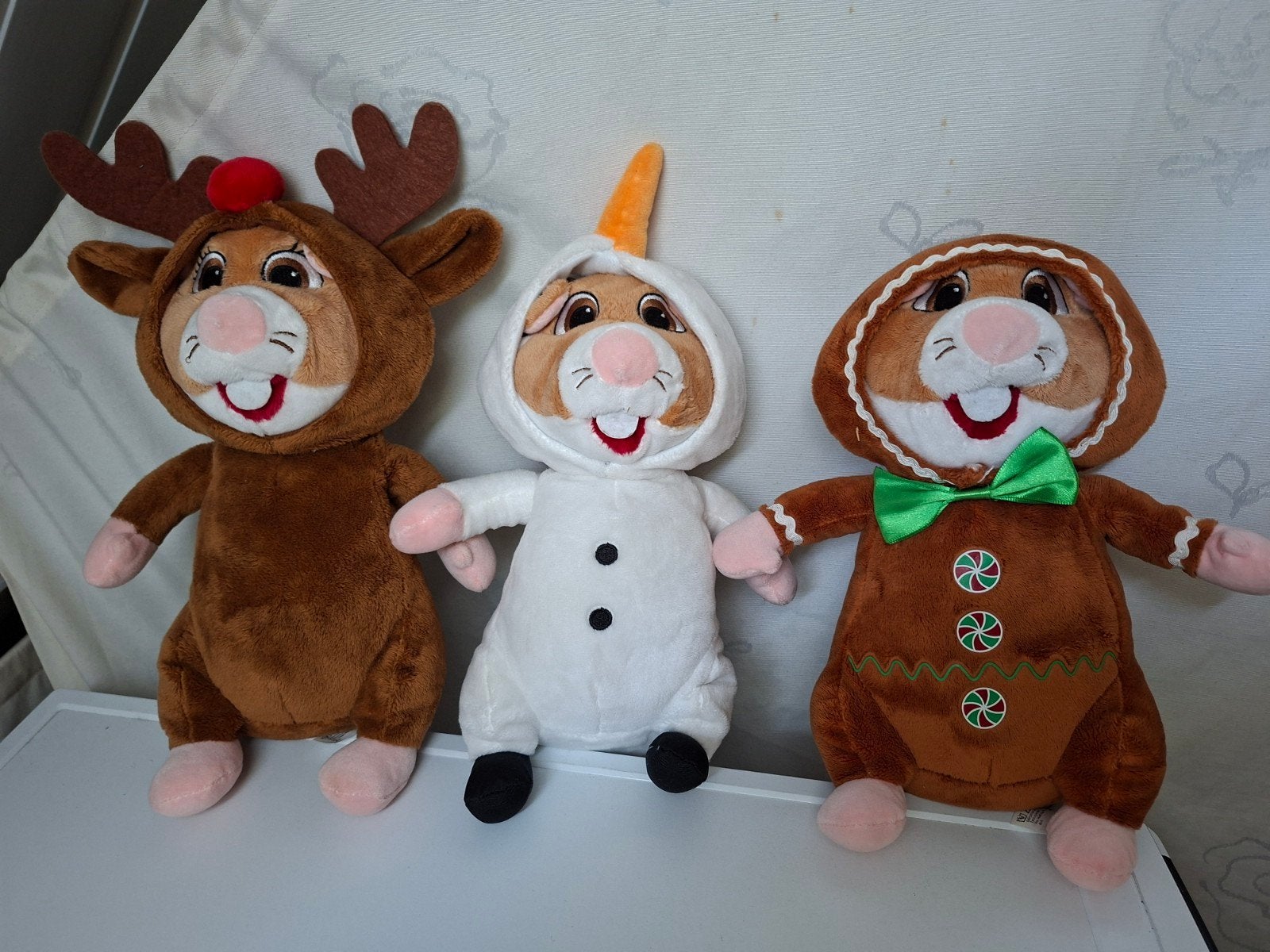Kerst Hamsters, rendier, sneeuwpop en peperkoek, Ophalen of Verzenden