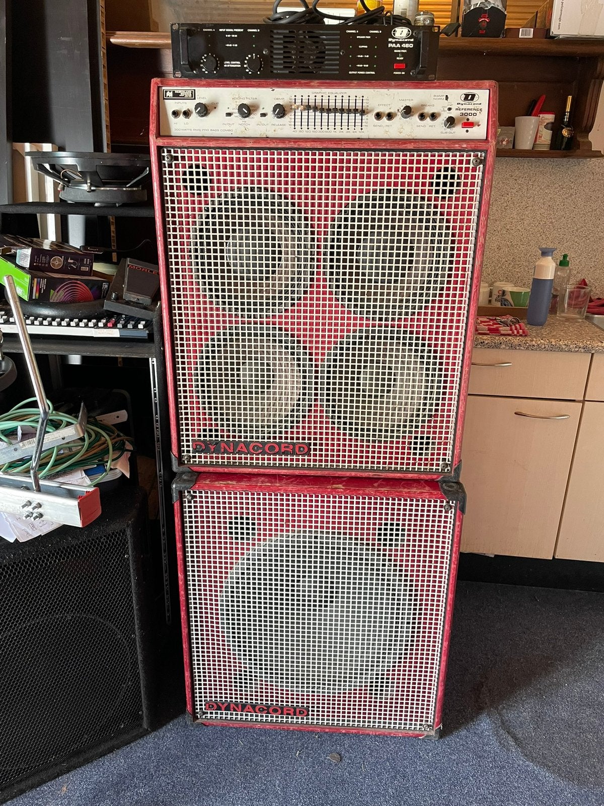 Vintage Bas installatie Dynacord “70, Ophalen, Gebruikt, Basgitaar, 100 watt of meer