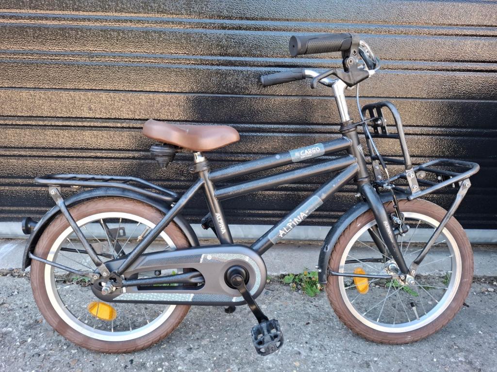 Alpina cargo 16 inch jongensfiets, Fietsen en Brommers, Fietsen | Kinderfietsjes, Terugtraprem, 16 tot 20 inch, Alpina, Niet ingevuld