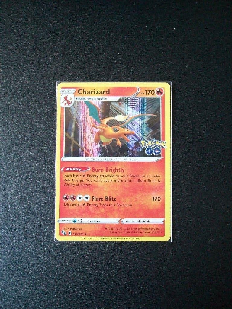 4480. Nieuwe Pokemon GO Kaart Holo Rare CHARIZARD (010/078), Verzenden, Nieuw, Losse kaart, Foil
