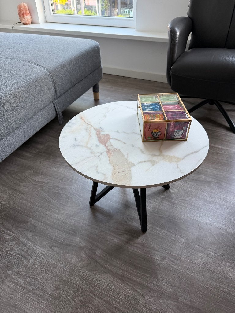 Salontafel, Ophalen, 50 tot 100 cm, Rond, 50 tot 100 cm