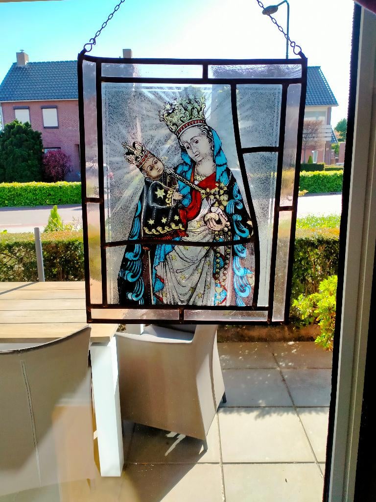 Raamhanger glas in lood, Antiek en Kunst, Ophalen