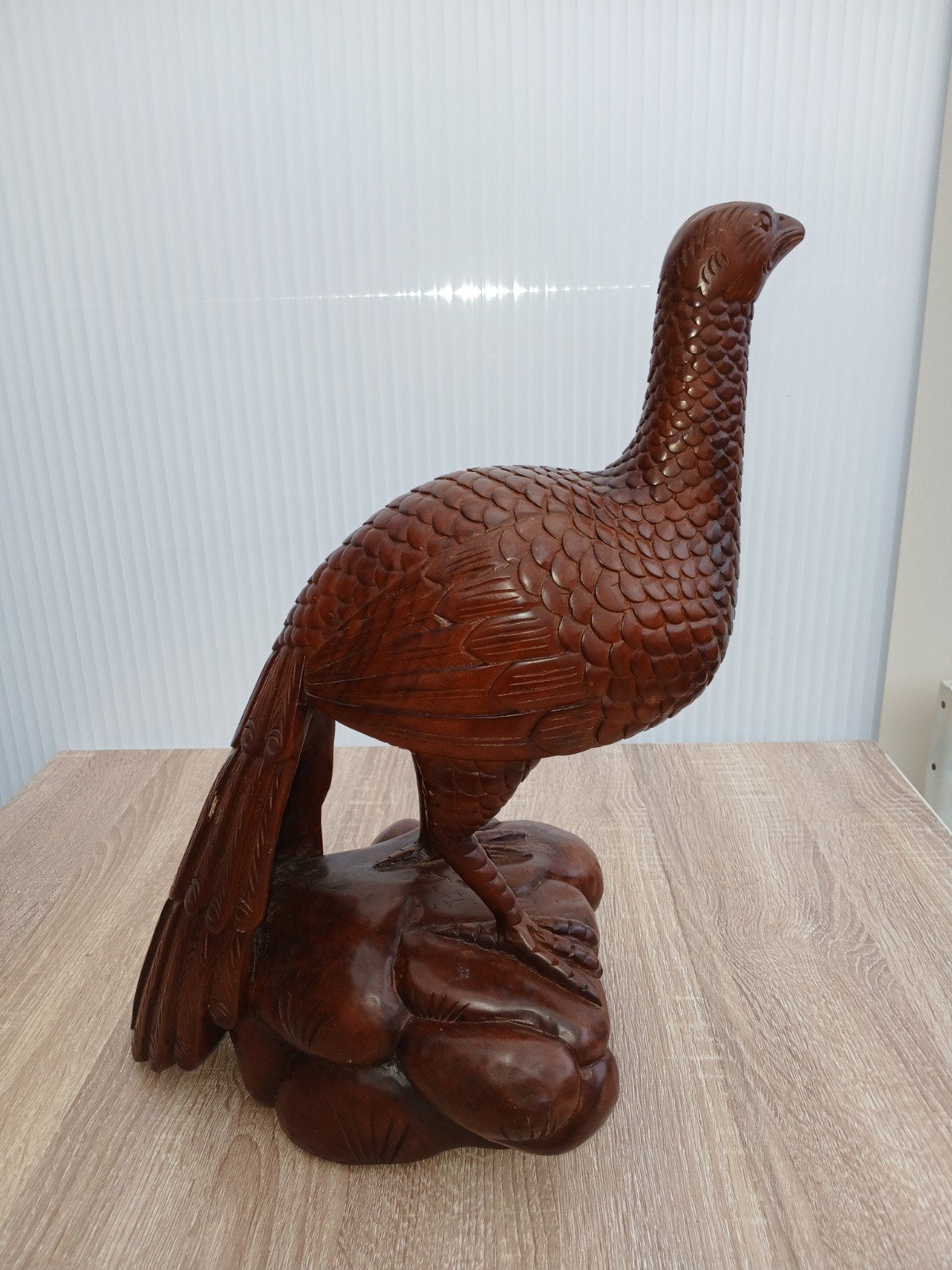 Houten fazant beeld - 45 cm hoog, Ophalen of Verzenden