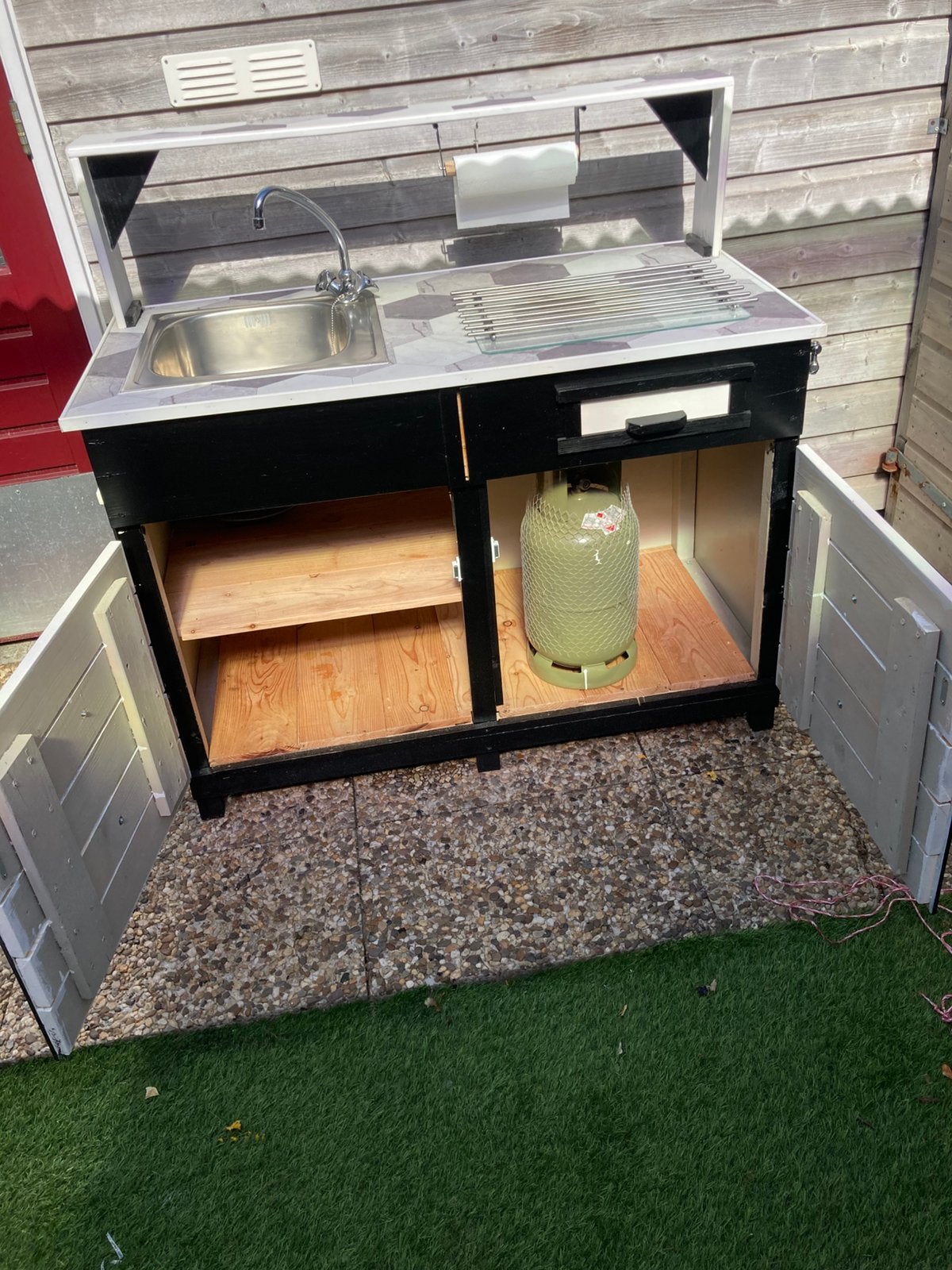 Buitenkeuken te koop, Ophalen, Zo goed als nieuw, Gas