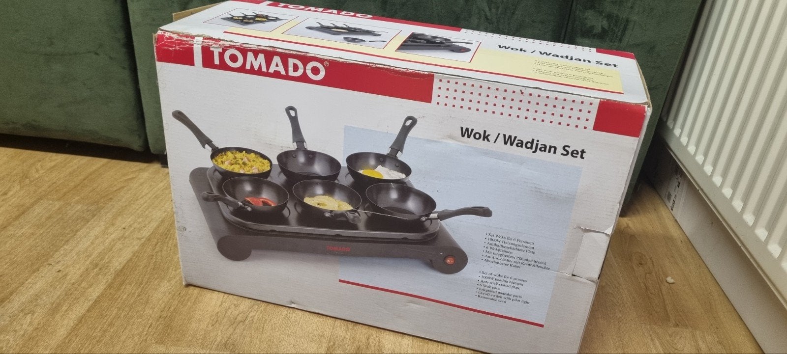 Tomado Wokpanset Nieuw - 6 Wokpannen in Doos, Ophalen of Verzenden, Nieuw