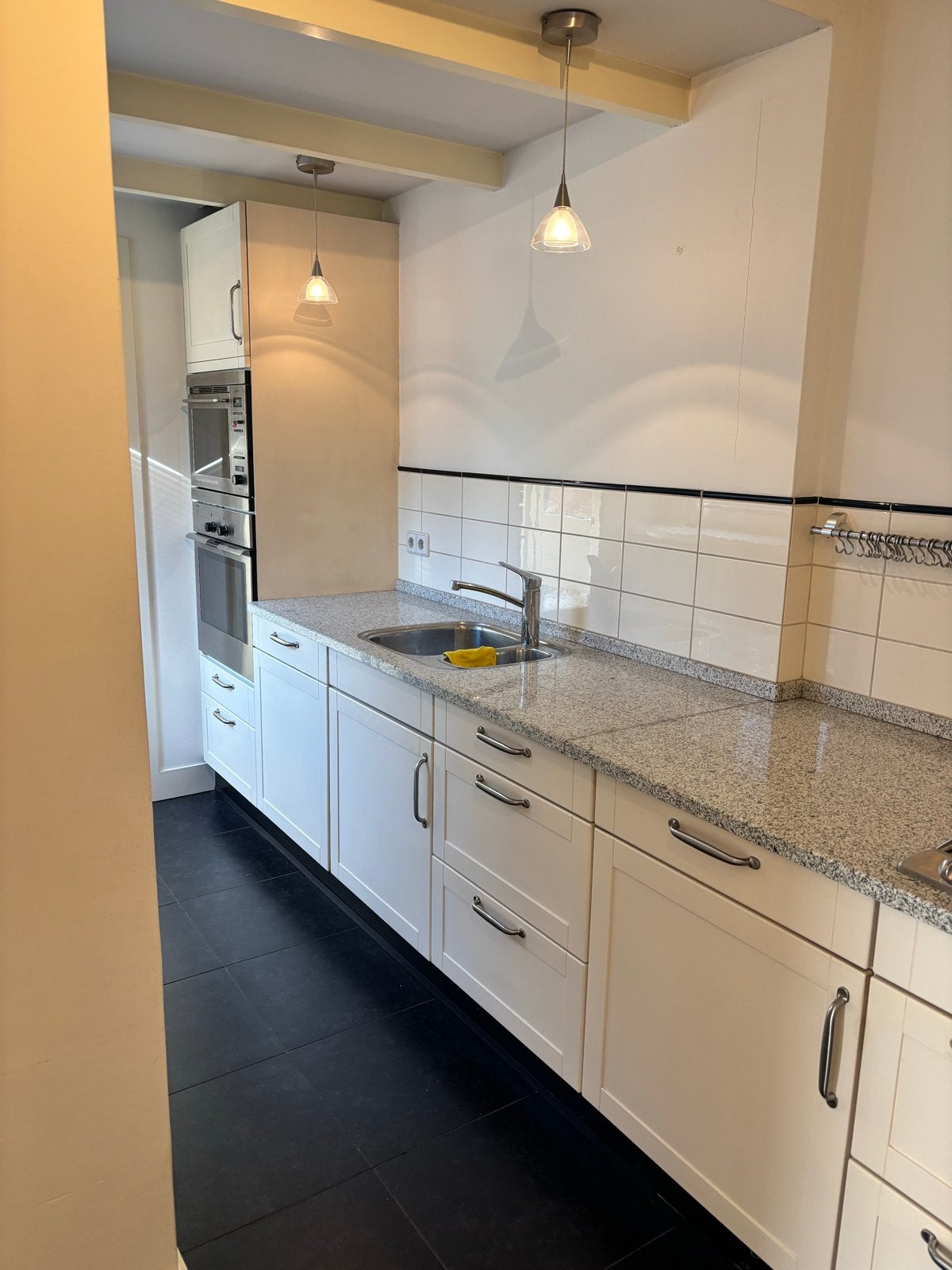 Complete keuken, Siemens/Gaggenau apparatuur, granieten blad, Ophalen, Gebruikt, Hoekkeuken, Graniet of Steen