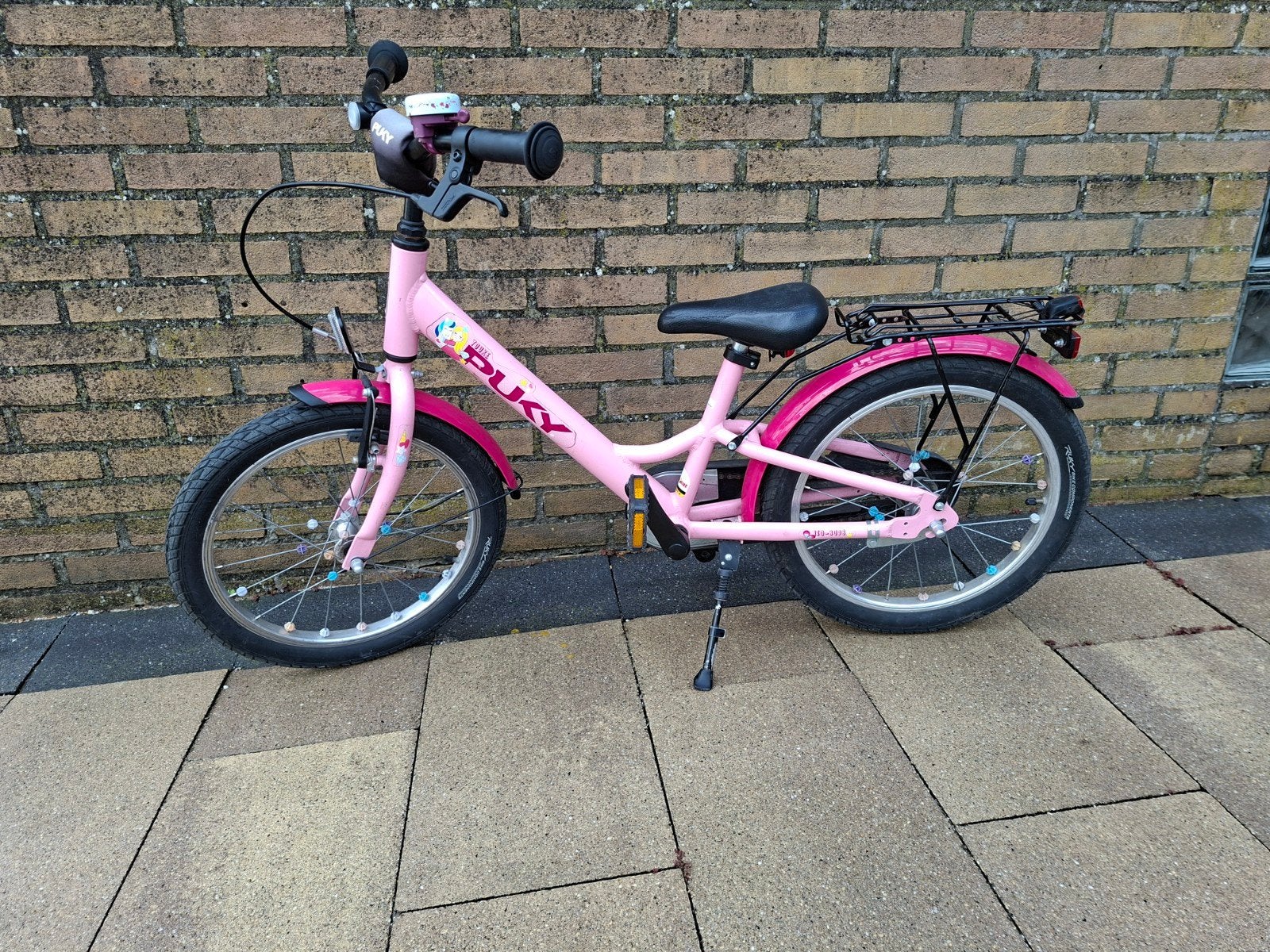 Roze Puky kinderfiets 18 inch, Fietsen en Brommers, Fietsen | Kinderfietsjes, Ophalen, Terugtraprem, Puky, 16 tot 20 inch