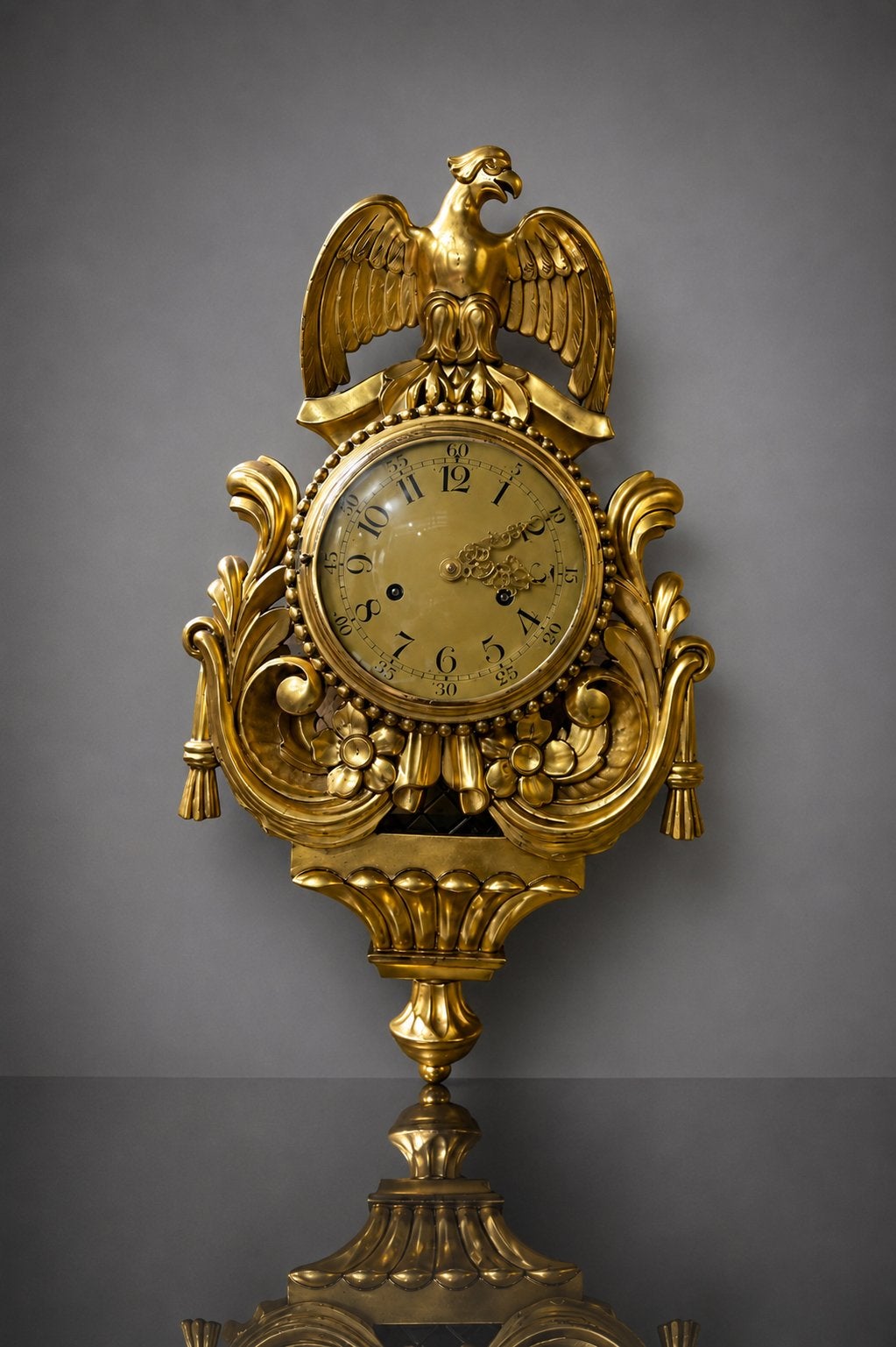 Vergulde Kartell Klok, Antiek en Kunst, Antiek | Klokken, Ophalen of Verzenden