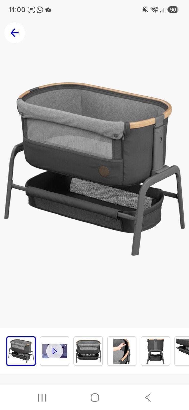 Maxi Cosi Iona Co-sleeper met matrasje, Ophalen, Zo goed als nieuw, Wieg