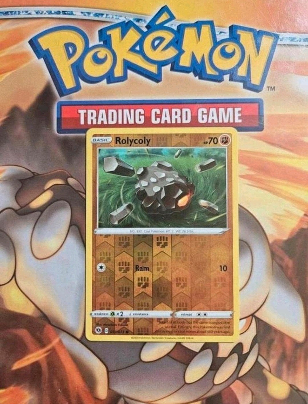 Rolycoly 031/073 Champion's path reverse holo nm, Hobby en Vrije tijd, Verzamelkaartspellen | Pokémon, Ophalen of Verzenden, Zo goed als nieuw
