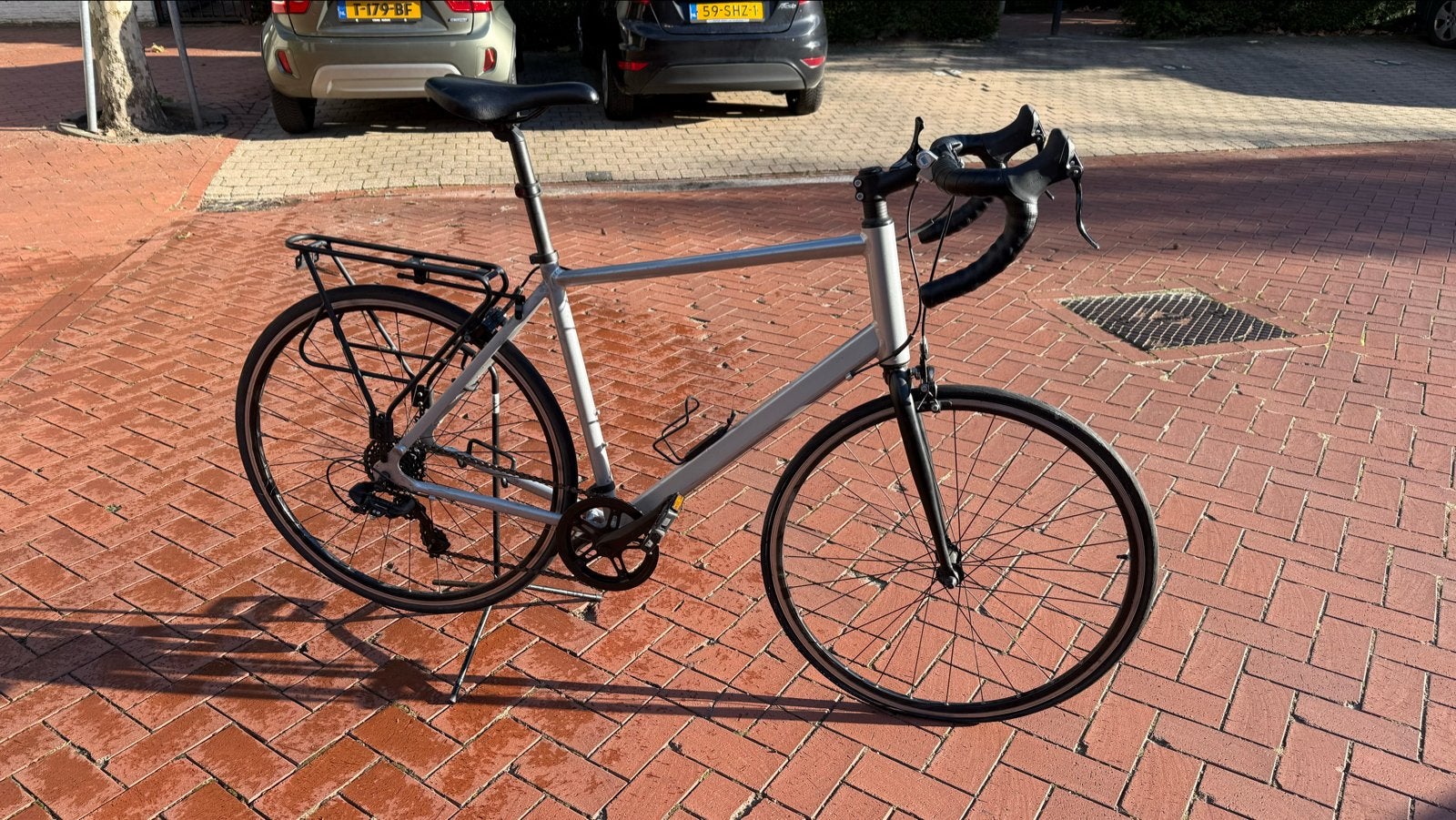 Decathlon Triban 100 racefiets, XL, 7 versnellingen, Minder dan 10 versnellingen, Gebruikt, Velgrem, Ophalen