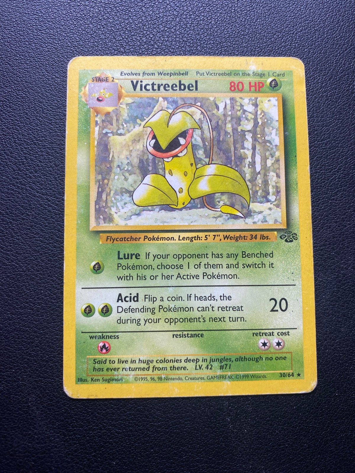 Victreebel - Jungle - 30/64 - Pokemon kaart, Ophalen of Verzenden, Zo goed als nieuw