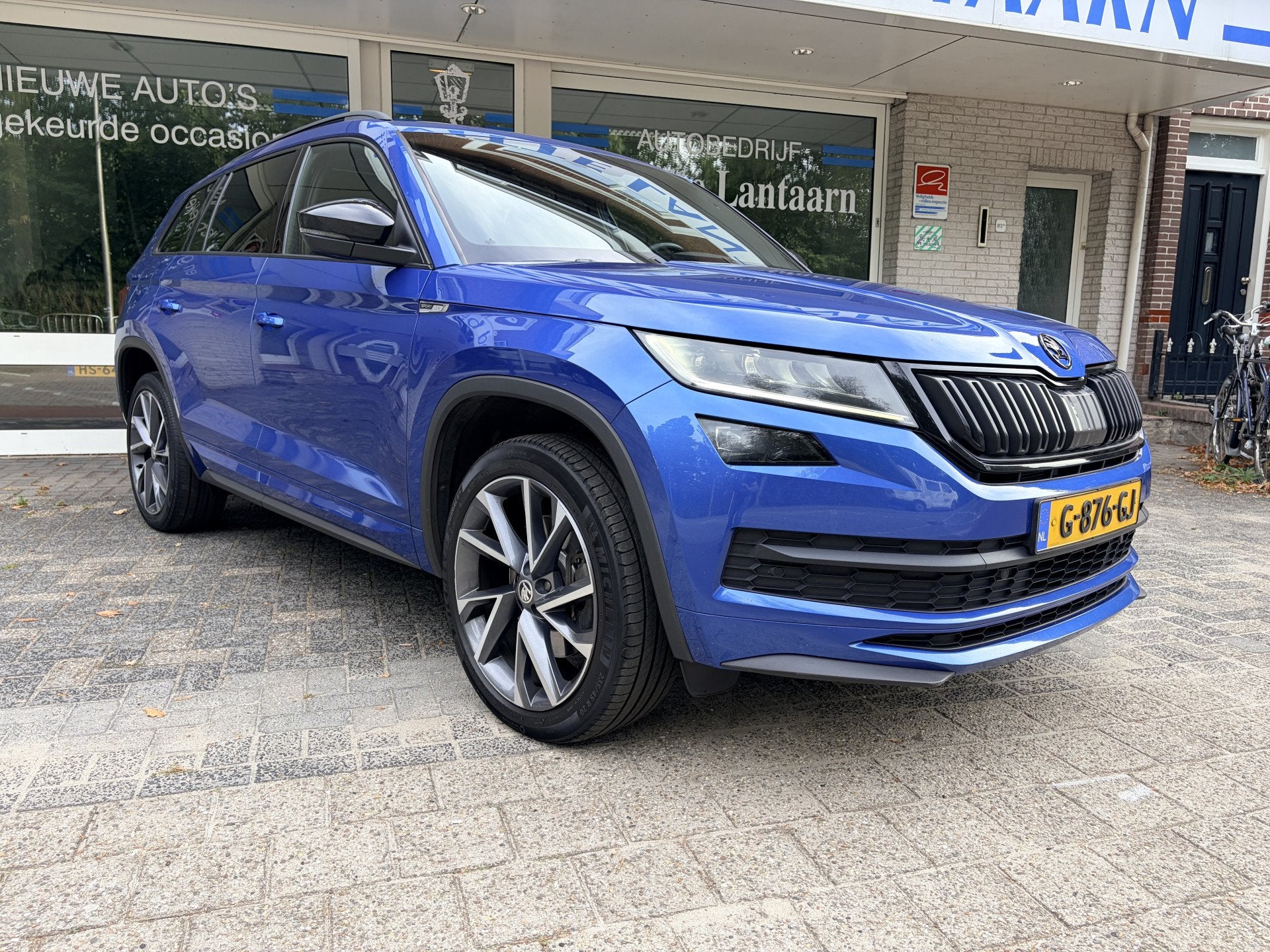 Skoda Kodiaq 2.0 TSI 4x4 190 PK Sportline Business VEEL EXTR, Auto's, Euro 6, 1984 cc, Blauw, Bedrijf