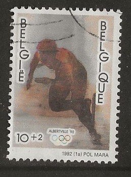Belgie 31, schaatsen olympische spelen voor nellie, Verzenden, Gestempeld