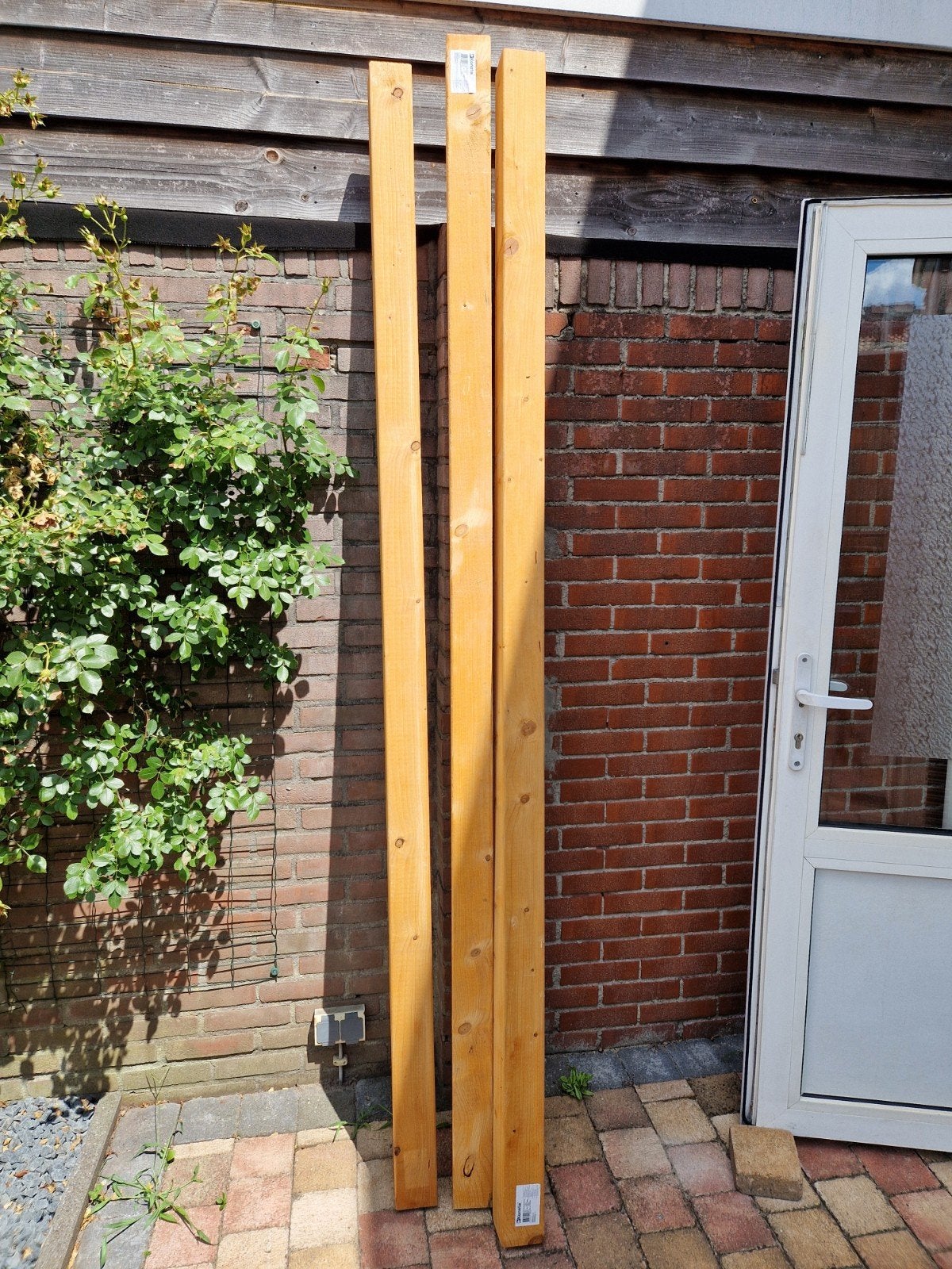 Vuren balken 90x90x2400 mm - Nieuw, Doe-het-zelf en Verbouw, Hout en Planken, Ophalen
