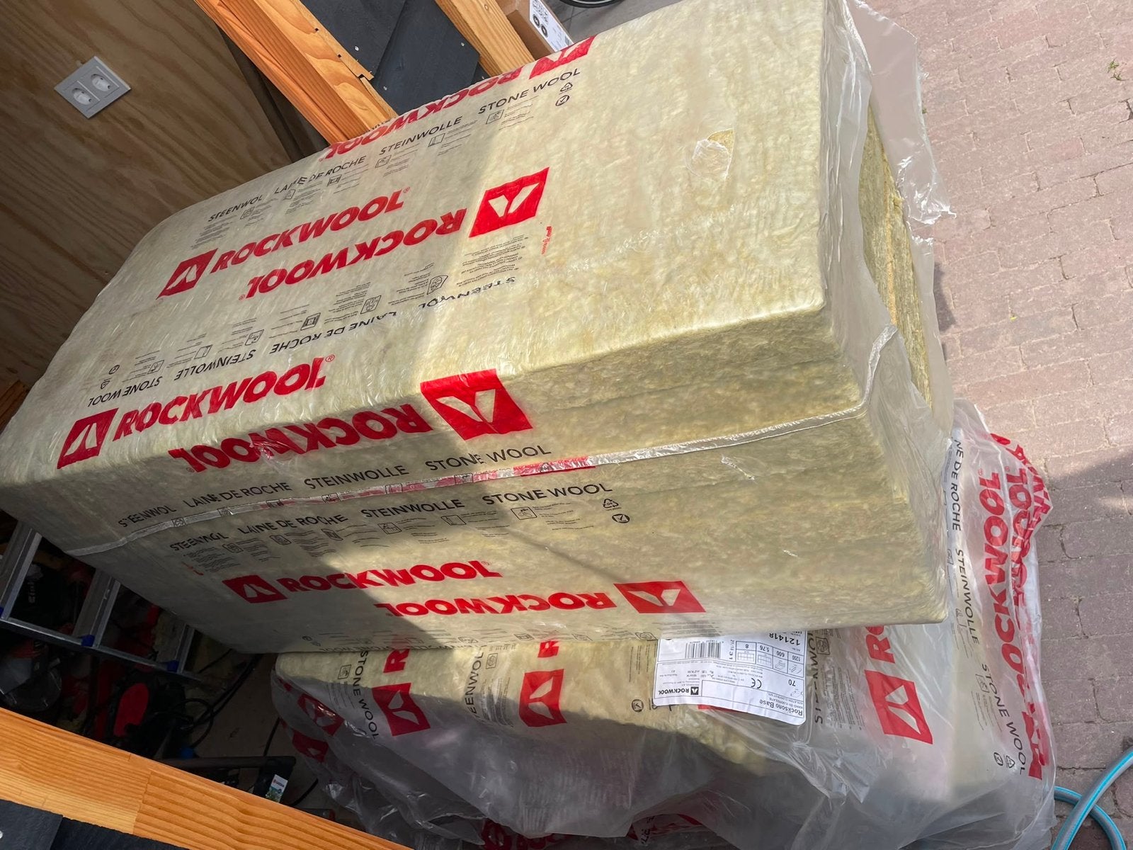 Rockwool Steenwol Isolatieplaten (bijna 9m2) - in Verpakking, 4 tot 8 cm, Nieuw, Steenwol, Vloerisolatie