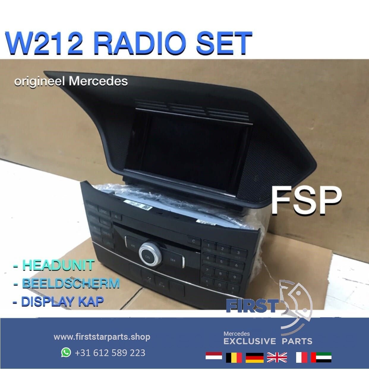 W212 NTG4 RADIO NAVIGATIE SET Mercedes E Klasse ORIGINEEL NA, Ophalen of Verzenden, -, -, -