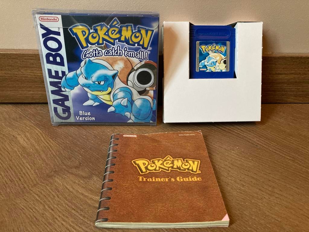 Pokémon Blue - Originele doos + cartridge + handleiding, Gebruikt, 1 speler, Ophalen of Verzenden, Role Playing Game (Rpg)