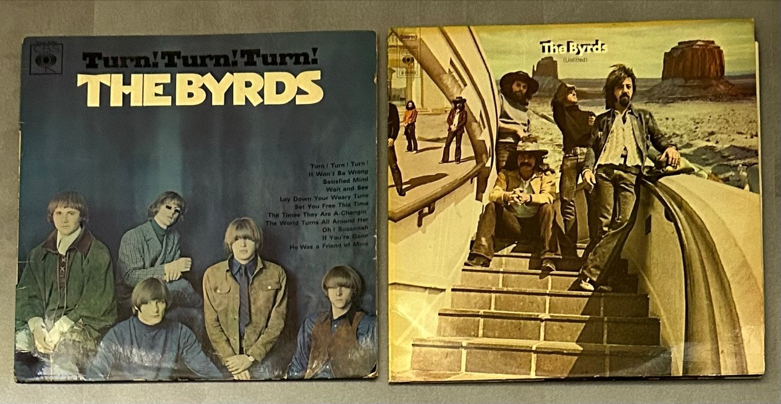 The Byrds - Turn! Turn! Turn! & Untitled LP's, Ophalen of Verzenden, Gebruikt, 12 inch, LP