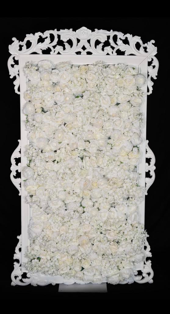 Grote Witte Barok Lijst - Lichtgewicht en Eenvoudig te Repar, Overige materialen, Gebruikt, Ophalen of Verzenden, 75 cm of meer