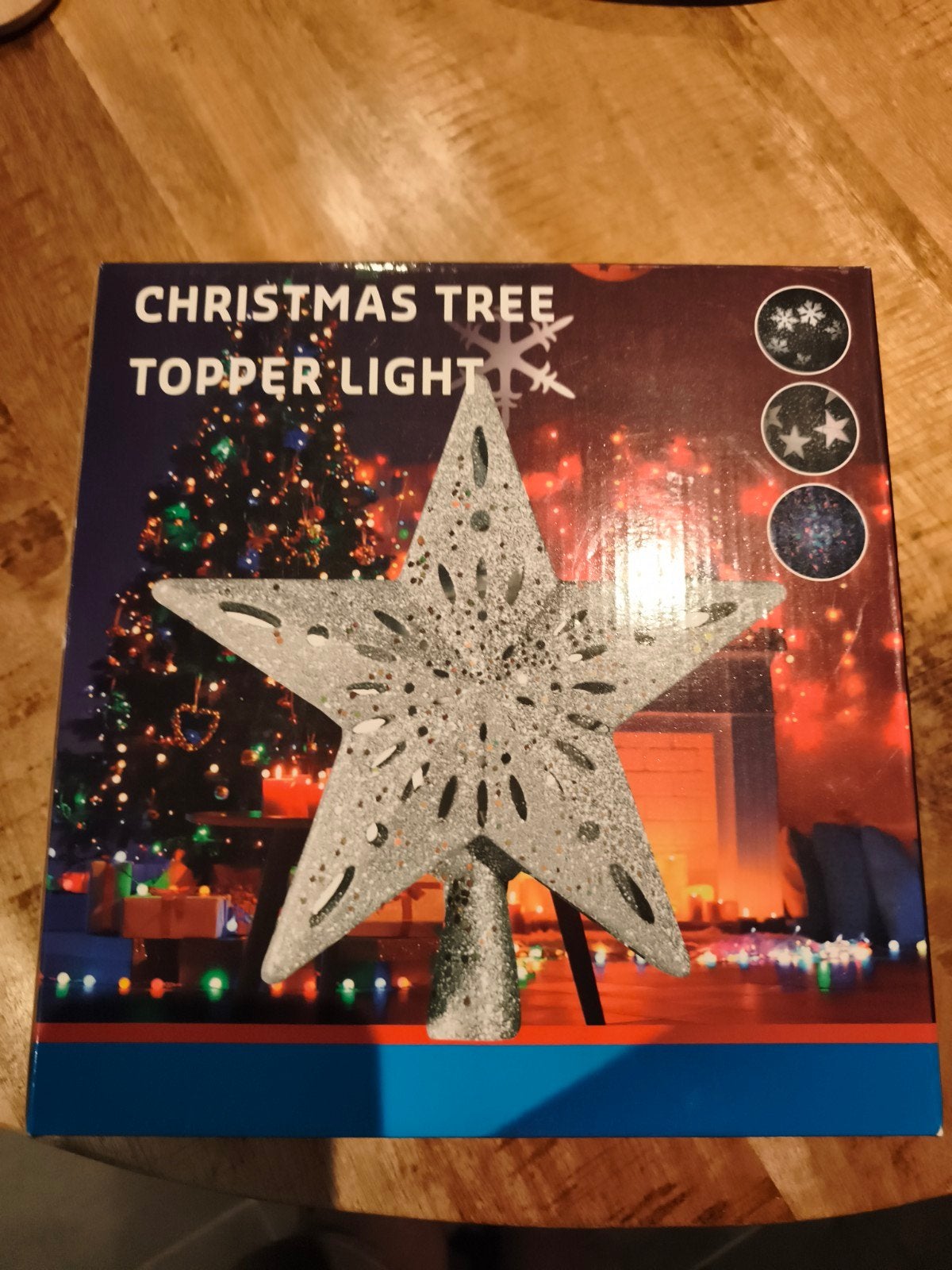 Kerst piek met ingebouwde projector, Diversen, Kerst, Ophalen of Verzenden, Zo goed als nieuw