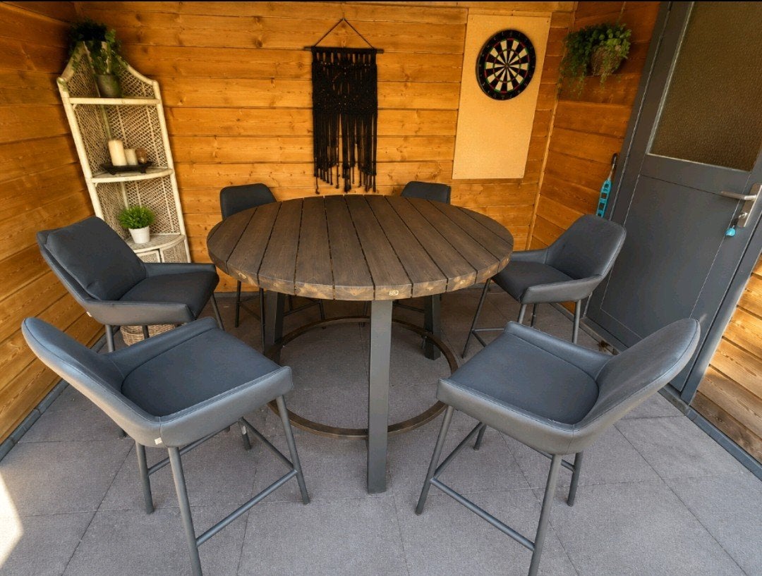 luxe tuinset bartafel, Tuin en Terras, Ophalen, Aluminium