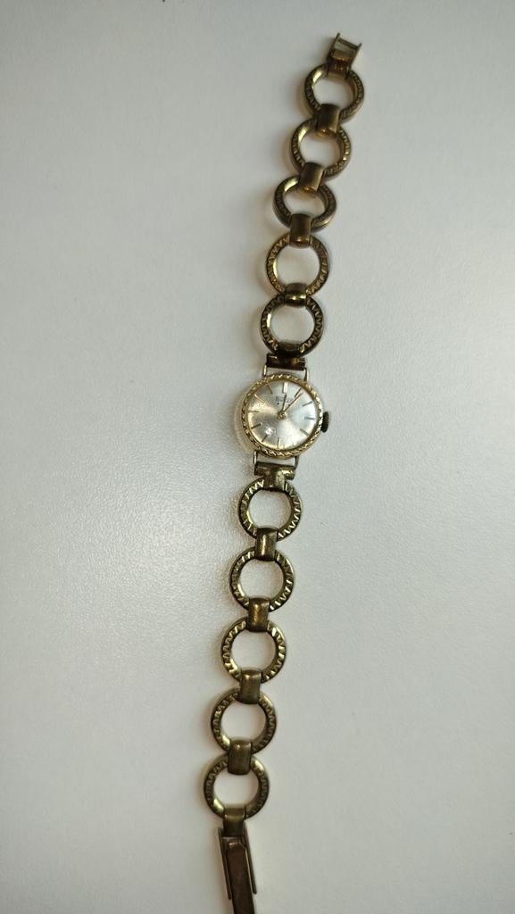 Pontiac dameshorloge opwindbaar, Sieraden, Tassen en Uiterlijk, Horloges | Dames, Verzenden, Gebruikt, Staal, Overige merken