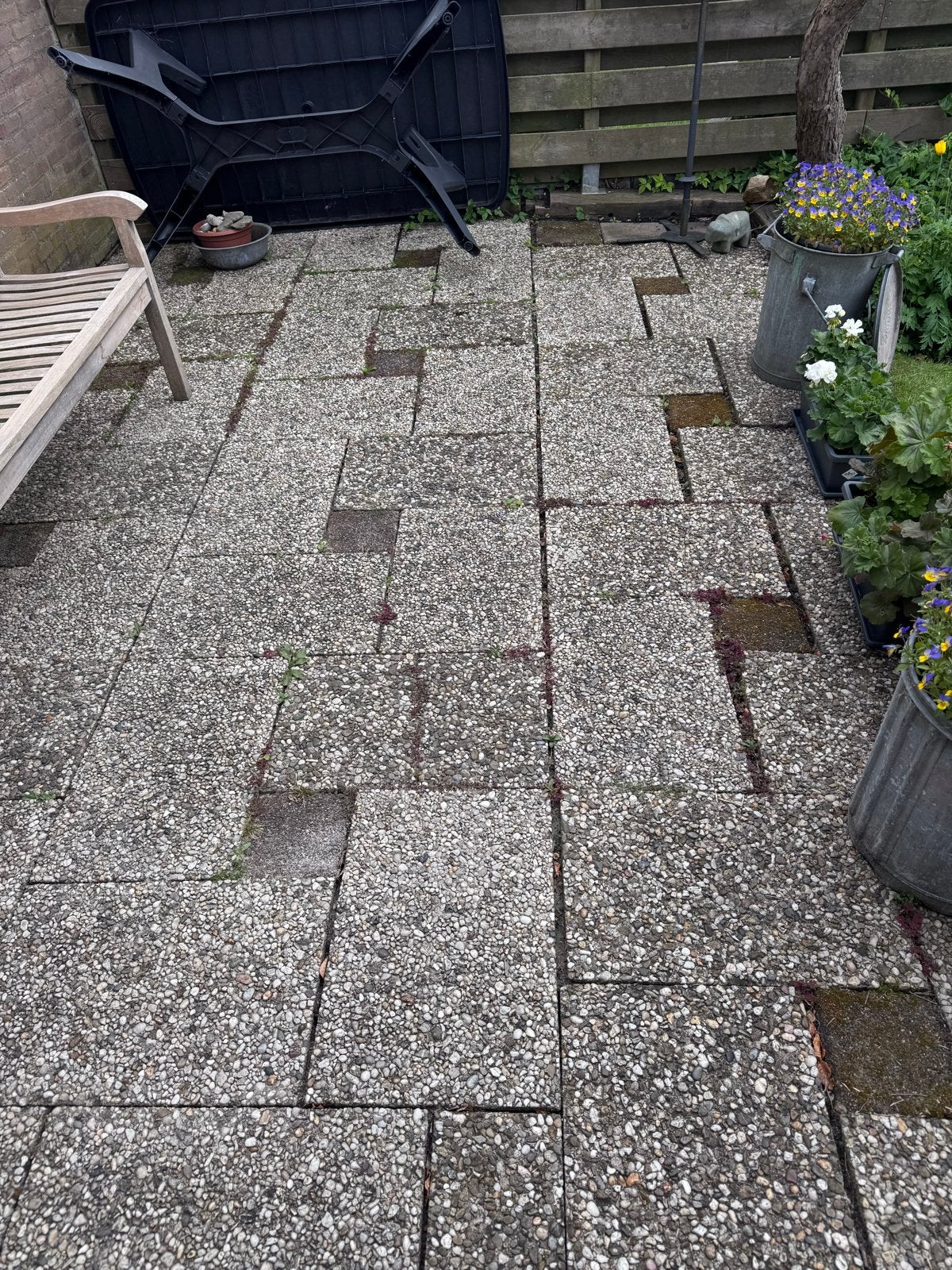 Gratis grindtegels 40x60 cm - 30 stuks, Ophalen, Gebruikt, 5 tot 10 m², Grind