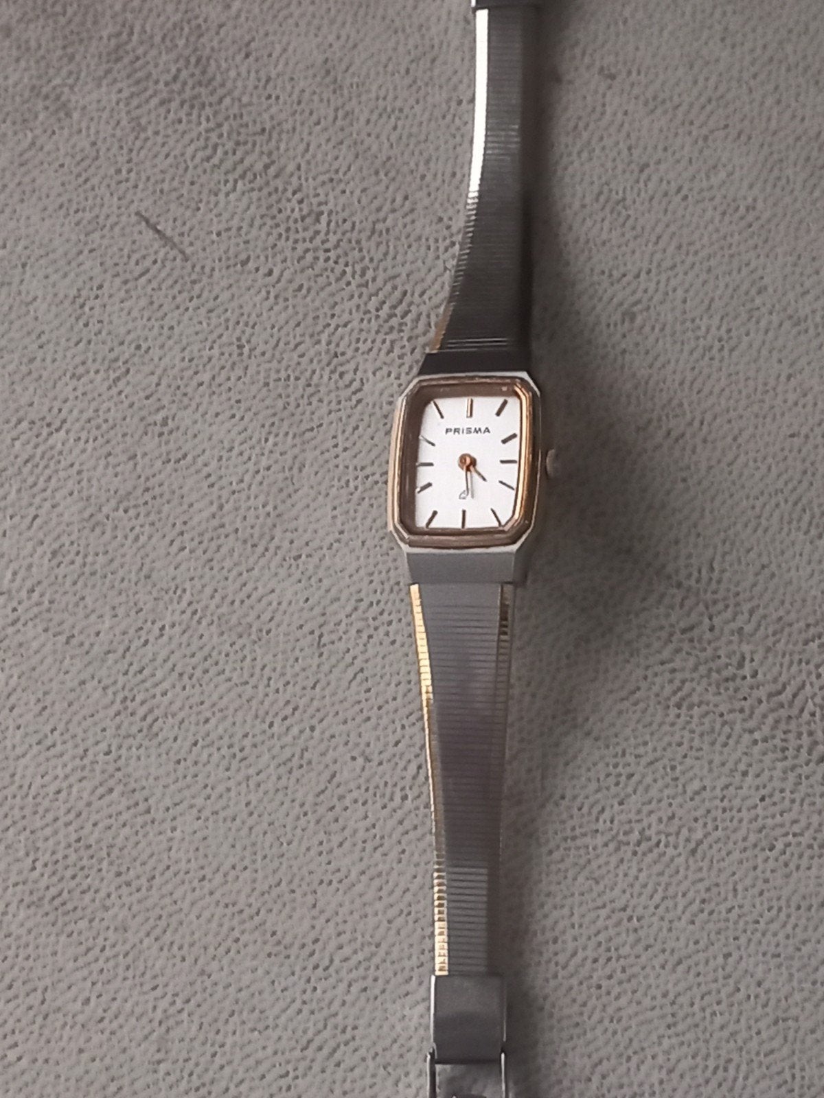 mooi vintage PRISMA HORLOGE - DAMES - WERKEND, Verzenden, Zo goed als nieuw, Staal, Overige merken