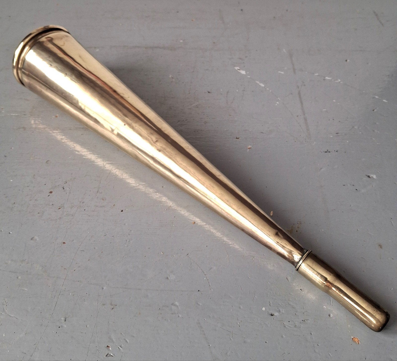 Vintage scheepshoorn, Gebruikt, Gebruiksvoorwerp, Onbekend, Motorboot of Zeilboot