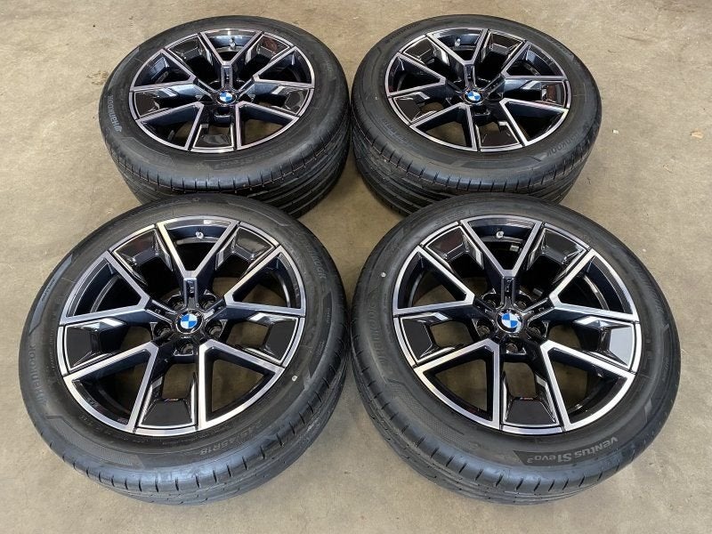 18 inch originele velgen + zomerbanden BMW I4 G26 858 M, Auto-onderdelen, 18 inch, Gebruikt, -, -