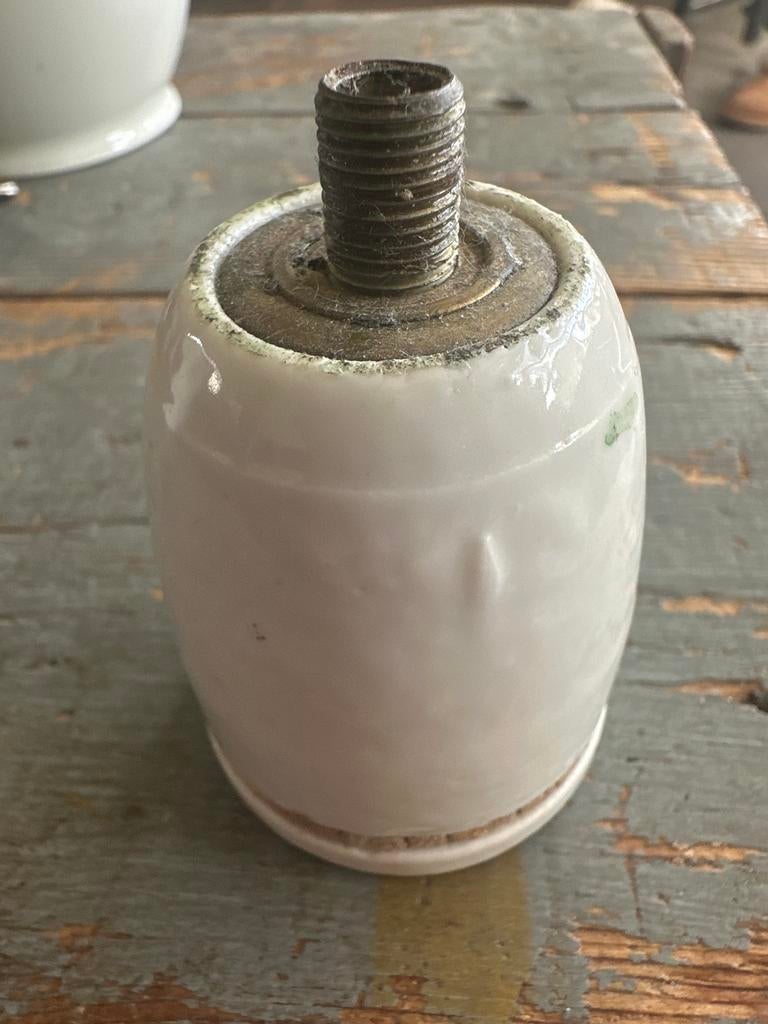 Oude porseleinen fitting, Ophalen of Verzenden