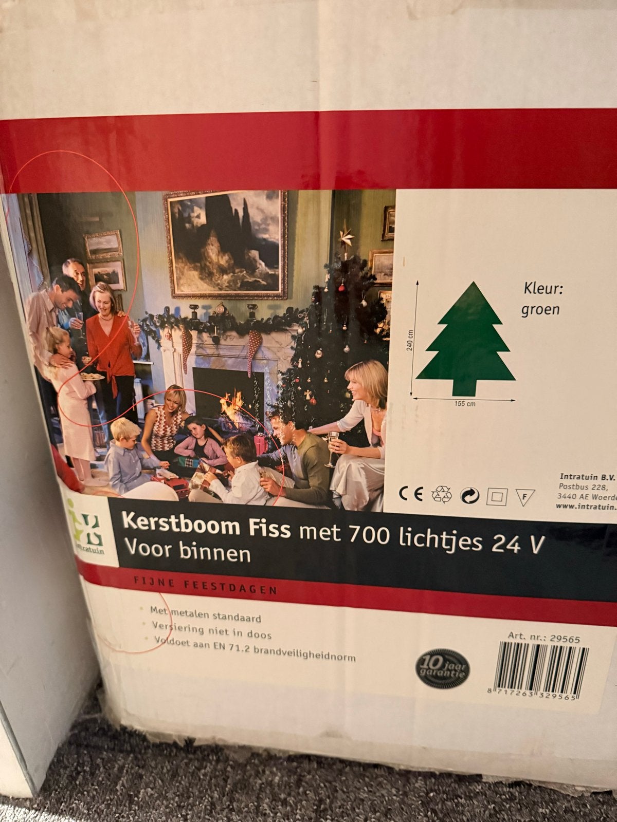 Prachtige volle grote kerstboom, Ophalen, Zo goed als nieuw