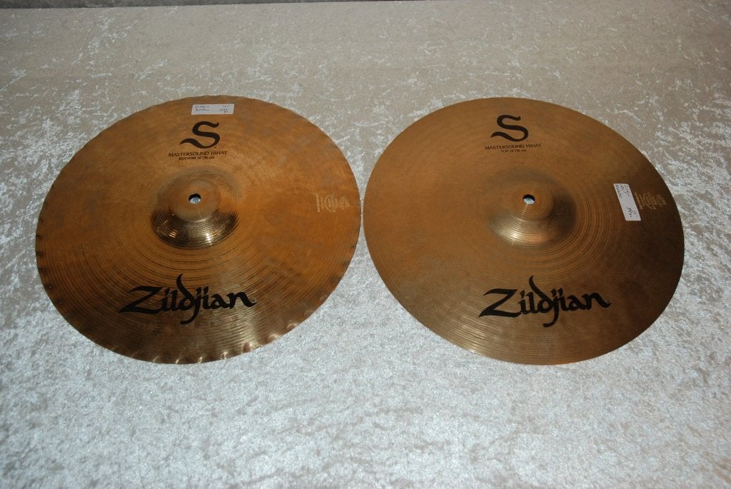 Zildjian S mastersound hihats 967/1325gr 14 inch <26260648>, Gebruikt, ., Drums of Percussie, Ophalen of Verzenden