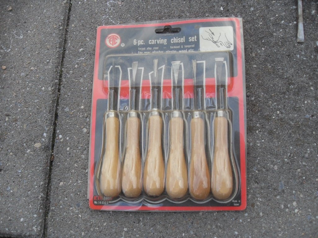 kleine hout beiteltjes, Ophalen, Zo goed als nieuw, Beitel, Overige merken