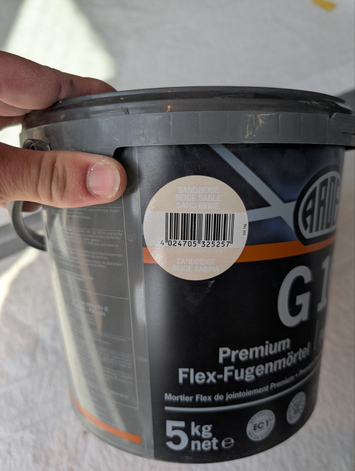 G10 ardex voeg zandbeige, Overige materialen, Overige typen, Nieuw, Minder dan 20 cm