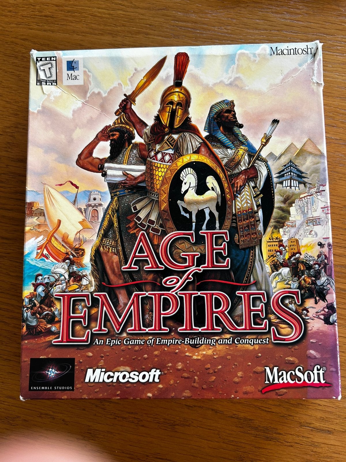 Age of Empires (1998) - Big Box PC/ Mac!, 1 speler, Ophalen of Verzenden, Zo goed als nieuw, Vanaf 3 jaar