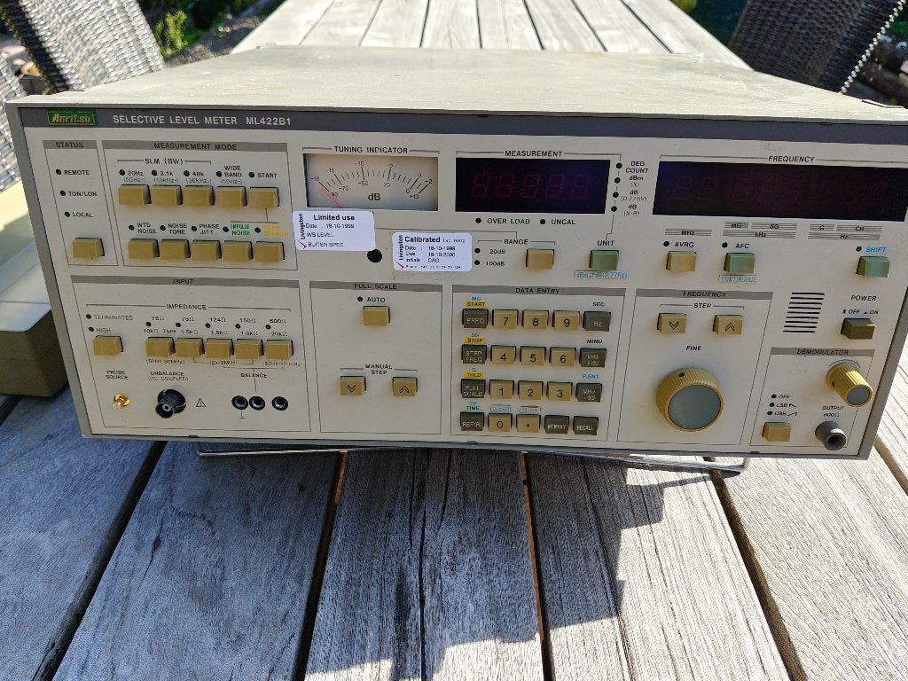 Anritsu ML422B1 Selective level meter, Ophalen, Gebruikt